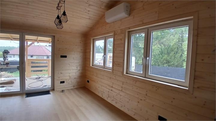 Wykończone wnętrze domku - realizacja Pan Domek